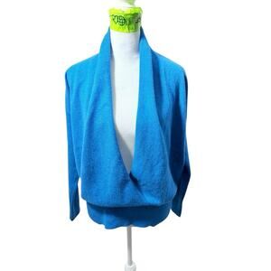 Kinross Cashmere Sweater Pullover Blue Long Sleeve | Size: S